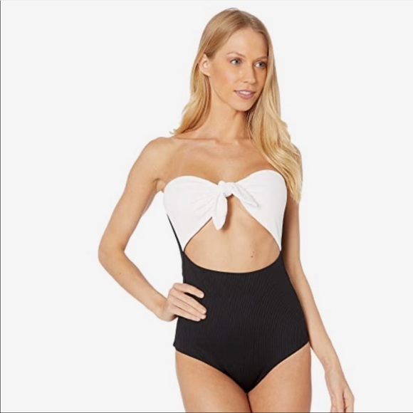 Onia Marie one piece swimsuit black and white - Picture 3 of 11